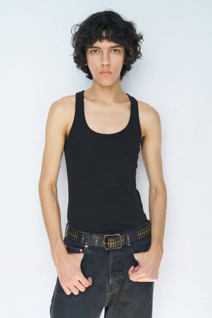 Tenue noire pour Polas mannequin homme
